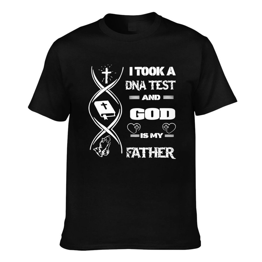 คุณภาพดี I Took A Dna Test And God Is My Father (2) เสื้อยืดสุดเท่สําหรับผู้ชาย