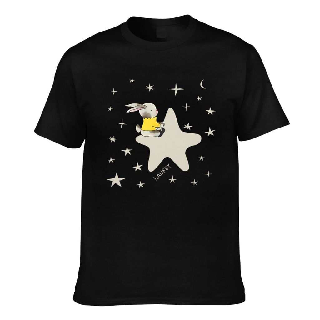คุณภาพดี Celestial Laufey Bunny Mens Cool T-Shirt