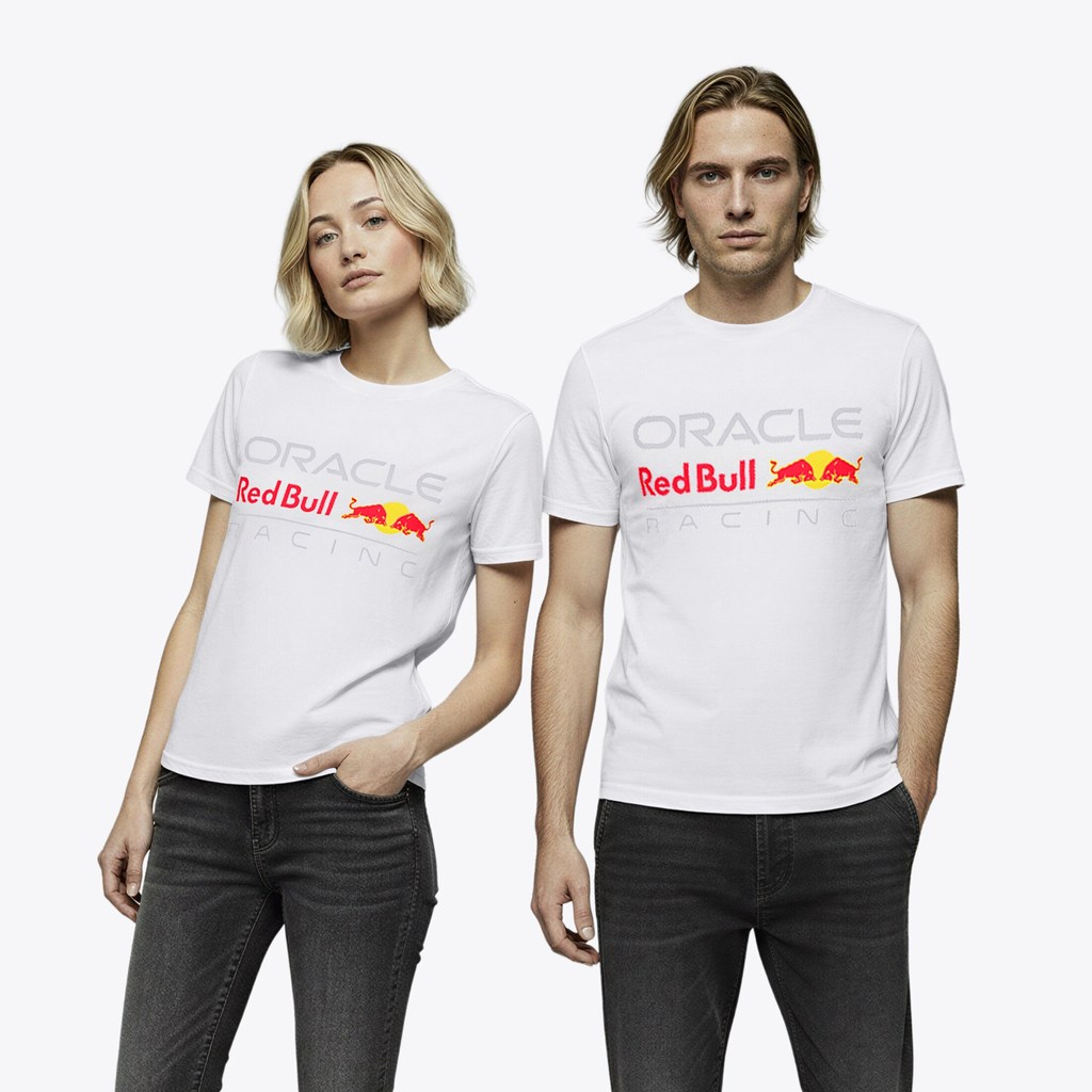 Red Bull Racing Core Logo T-Shirt - White - Unisex