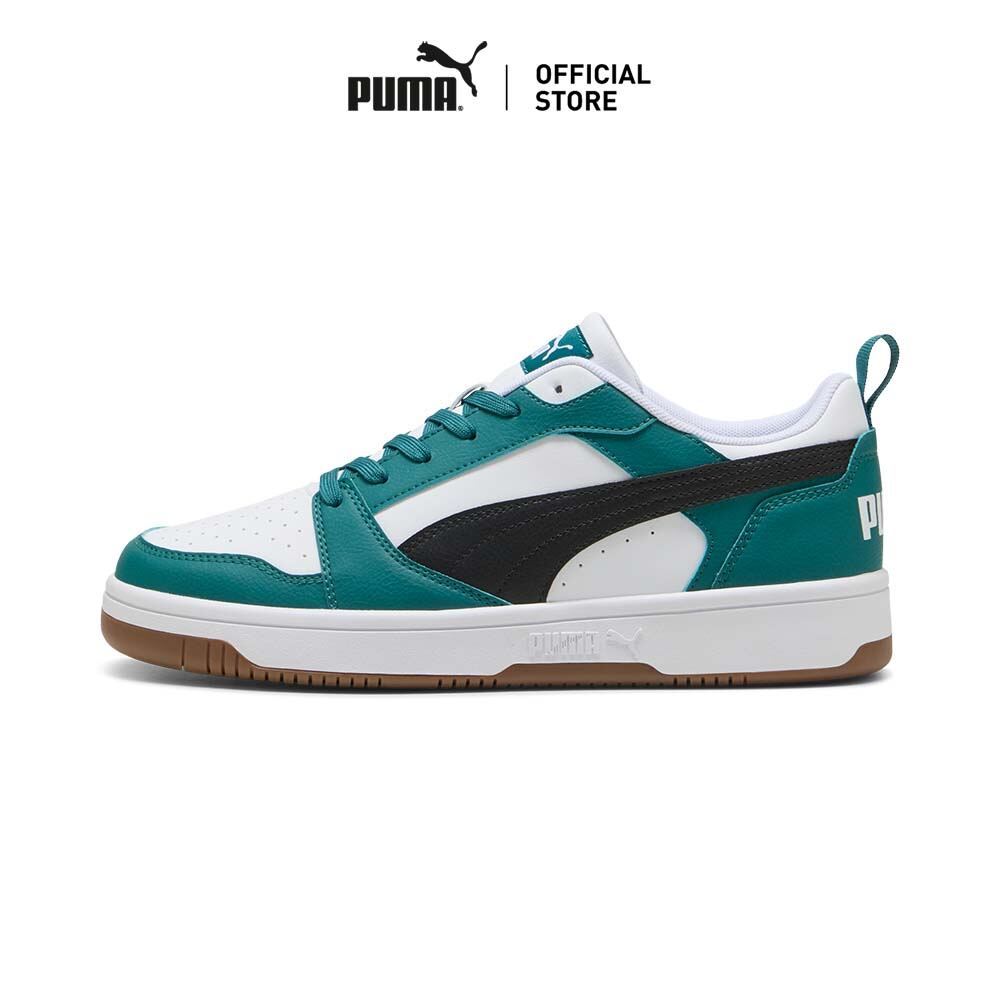 PUMA Basics รองเท้าผ้าใบข้อต่ำ Rebound V6 สีเขียว - 39232860