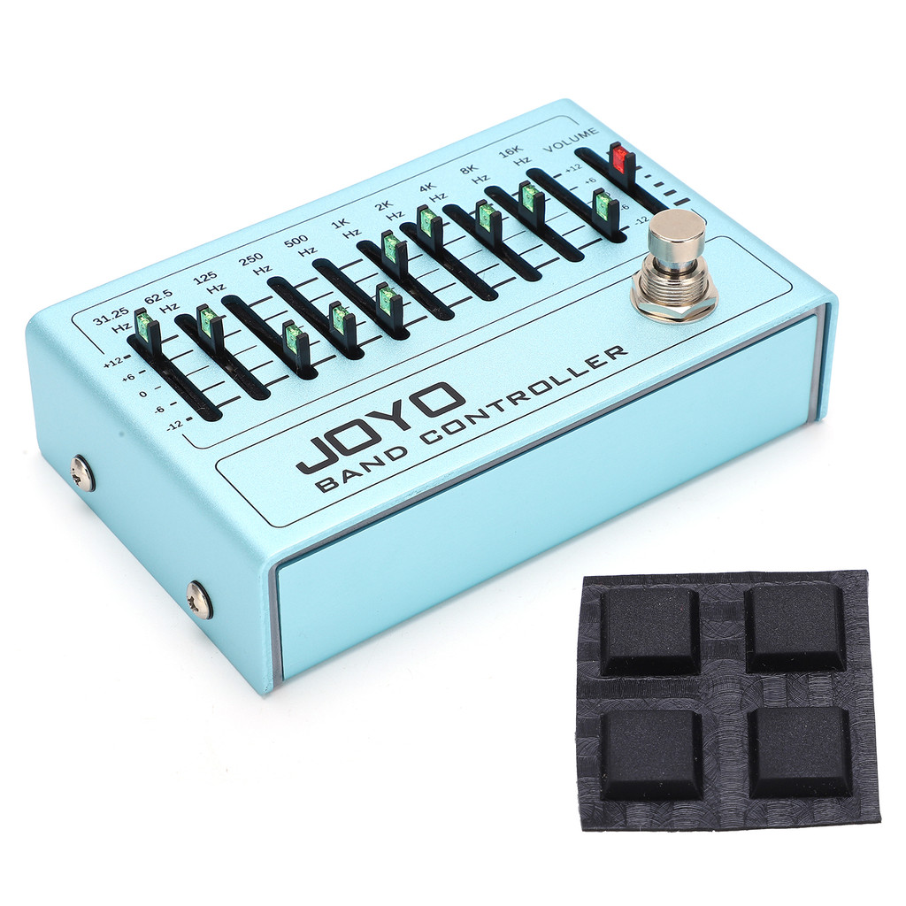 [musb] Sound Equalizer 10 Band EQ Pedal กีตาร์เบสปรับแต่งอุปกรณ์เสริม DC 9V 30mA 31.25Hz-16KHz
