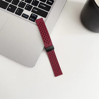 สําหรับ Black Shark GS3 Ultra Strap สายนาฬิกาซิลิโคนแม่เหล็ก 22 มม. การออกแบบรังผึ้งสายรัดข้อมืออุปกรณ์เสริม