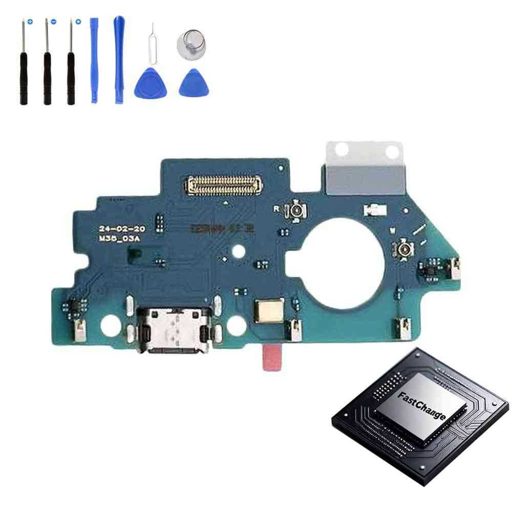 Eutoping ขั้วต่อ usb ชาร์จพอร์ตบอร์ดสําหรับ Samsung Galaxy M35 5G M356 พร้อม Fast CHARGING IC Assemb