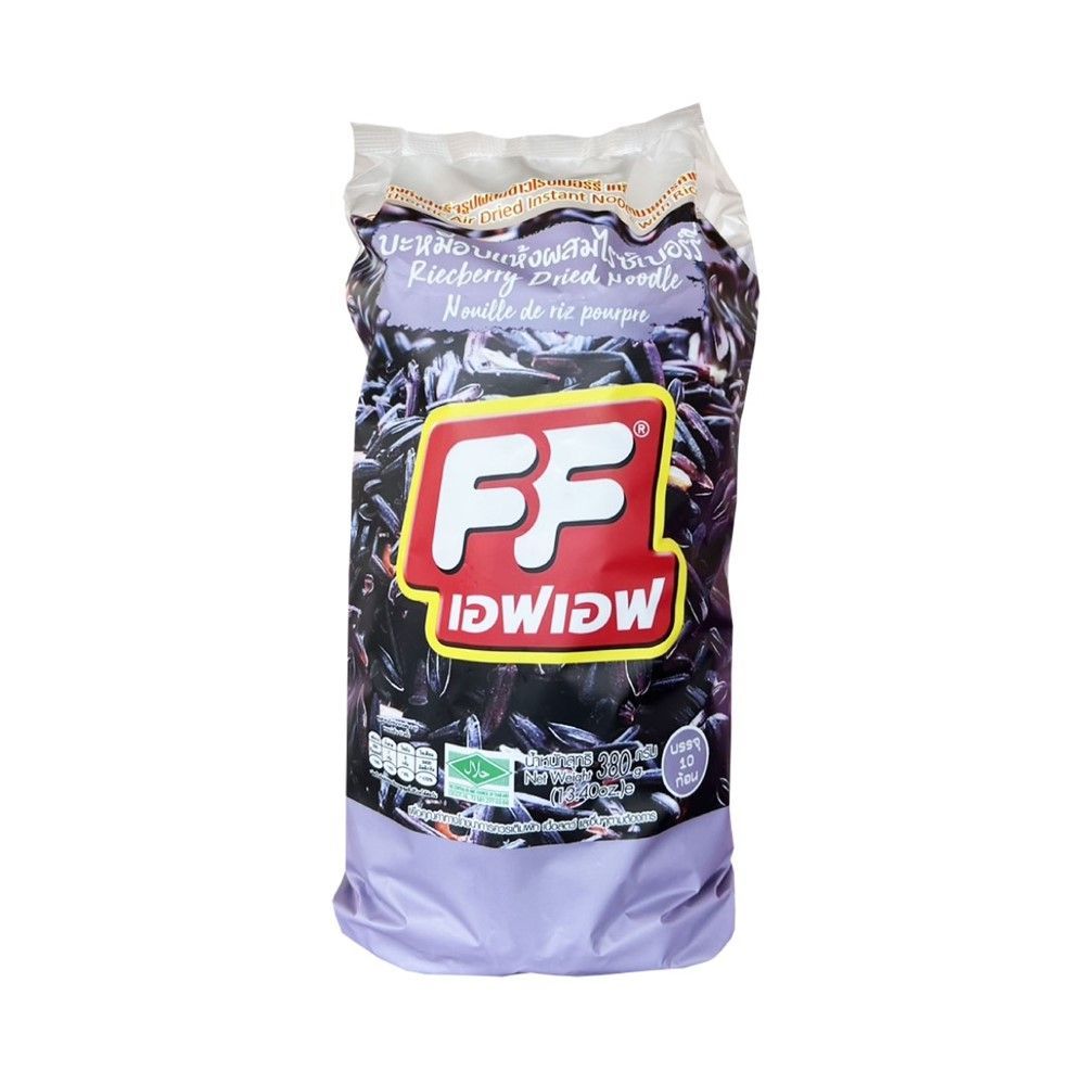 🍨 เอฟเอฟ บะหมี่อบผสมไรซ์เบอร์รี่ 380 กรัม ☕ FF INSTANT NOODLE RIEC BERRY AIR DRIED 380 G. 🍮 อาหารแห้