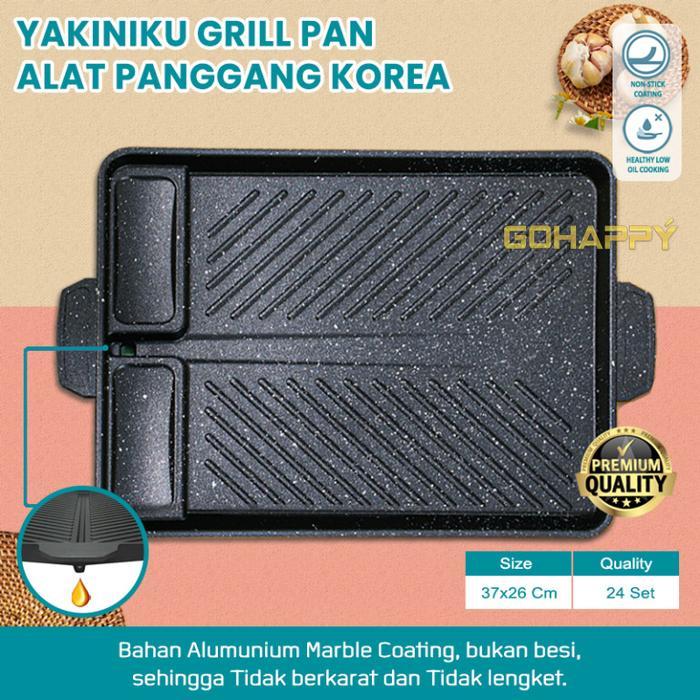 Reniaofficial [PRICE REDUCTION] YAKINIKU BBQ GRILL PAN กระทะหินอ่อน กระทะย่างไม่ติด -
