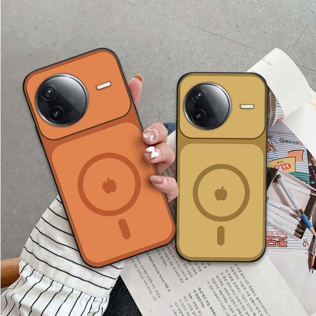 เคส Poco F7 / F7 Pro / F7 Ultra พร้อมฝาหลังวงแหวนชาร์จ apple พิมพ์หรูหรา