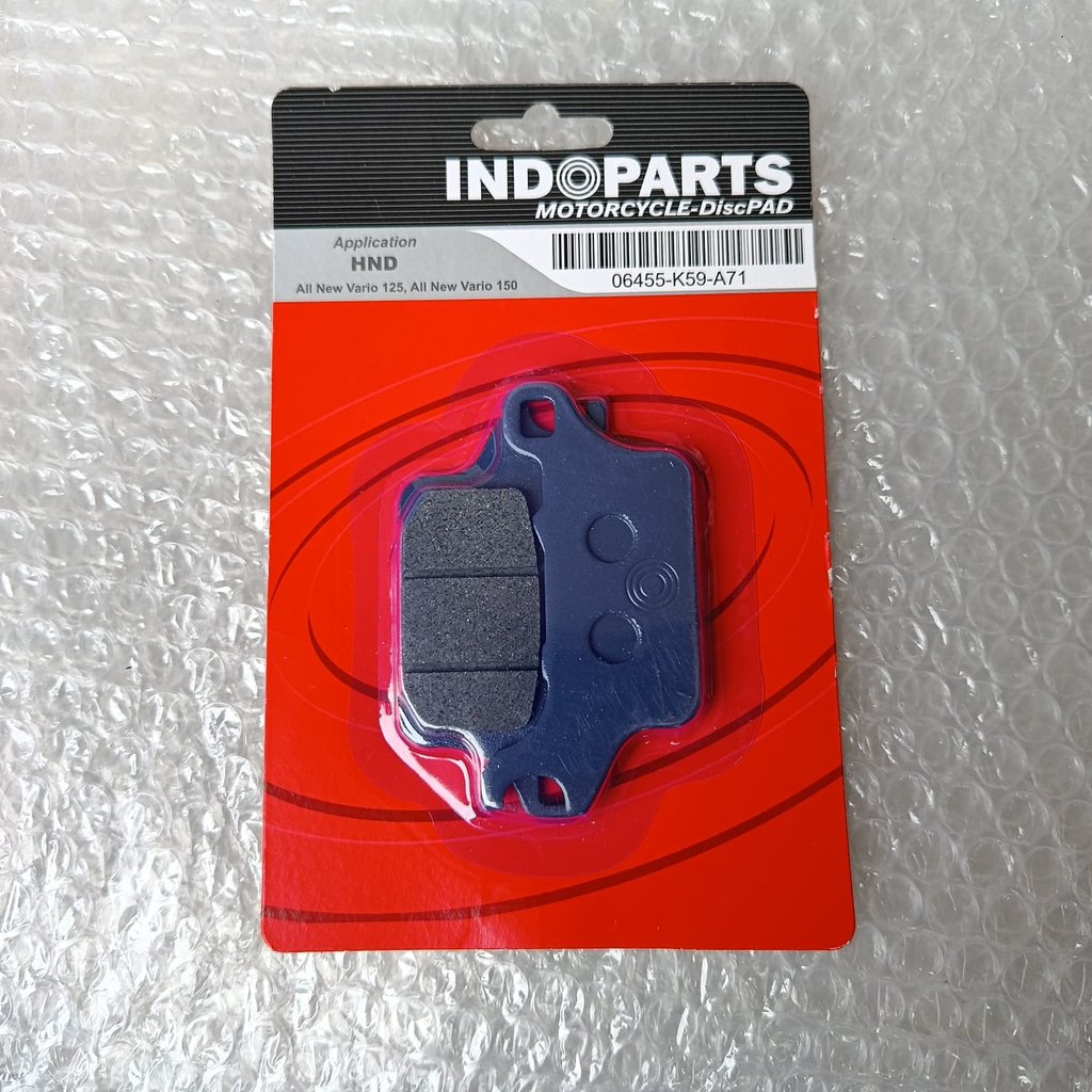 ผ้าเบรคดิสก์ Pad Vario 125 Esp K60 INDOPART 06455-K59-A71 Bz0108