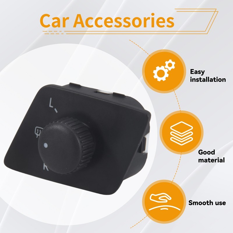 รถปรับลูกบิดด้านข้างกระจกสวิทช์สําหรับ โฟล์คสวาเก้น โปโล 2001-2011 6ถาม1959565D 6Q1 959 565D 565H