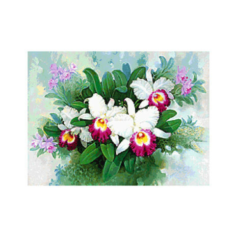 PINN SHOP ชุดปักครอสติช : กล้วยไม้ 2 [CX-EV-174]