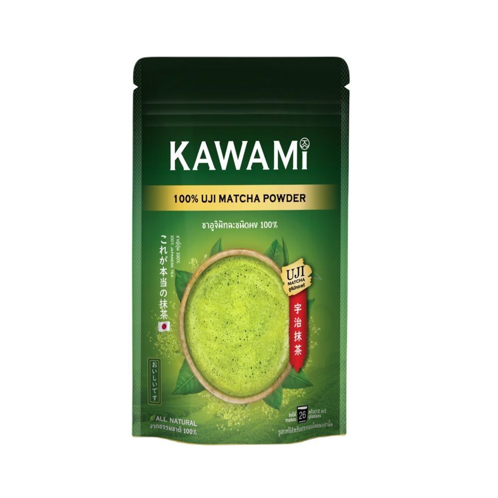 🐙 คาวามิ ชาอูจิ มัทฉะ 100% ขนาด 100 กรัม 🐟 KAWAMI UJI MATCHA POWDER 100% 100G. 🐞   🐒