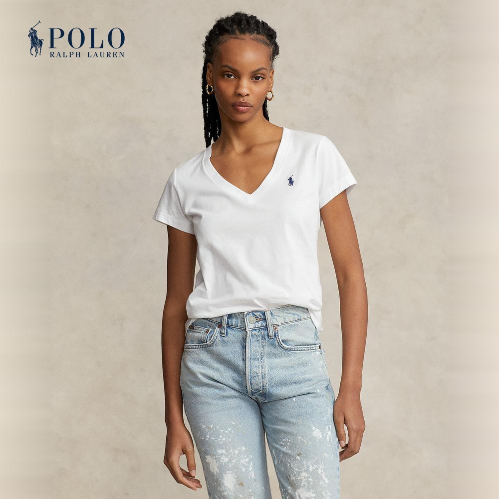 Polo Ralph Lauren เสื้อยืดผู้หญิง รุ่น WMPOKNINCU21269 สีขาว