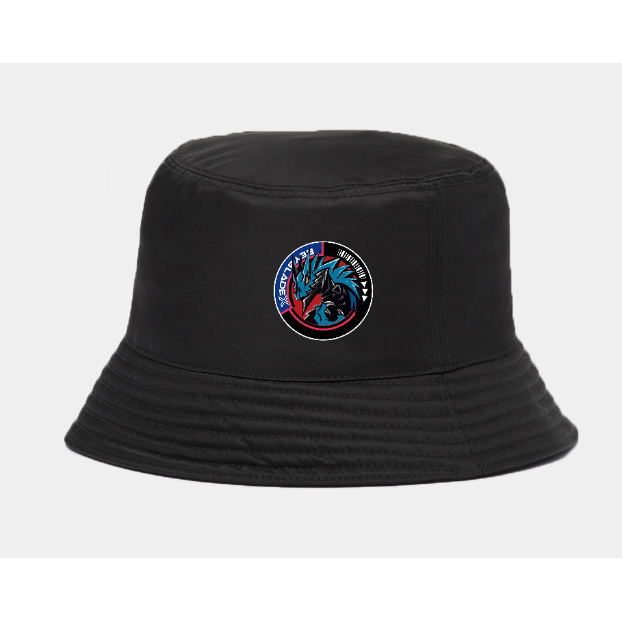 Beyblade X Gear Chip Anime bucket Hat Cobalt drake โลโก้