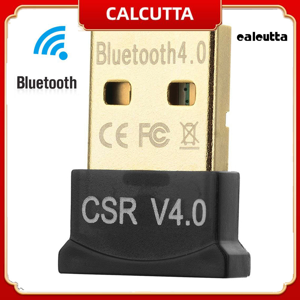 [cal]เครื่องรับสัญญาณอะแดปเตอร์เสียงที่รองรับบลูทูธ USB Mini 4.0 สําหรับแล็ปท็อป Windows 8/10 Mac Li