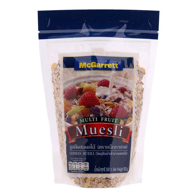 🌷 แม็กกาแรตมูสลีผสมผลไม้ 500กรัม 🍃 8850358372838 🌻 Mcgarrett Multi Fruit Muesli 500g. 🌿 ของแห้งและเค