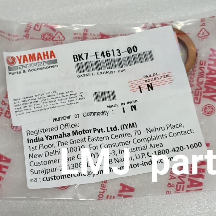 Perpack Original Yamaha Lexi 125 ปะเก็นท่อไอเสีย Ygp Bk7-E4613-00 หายาก