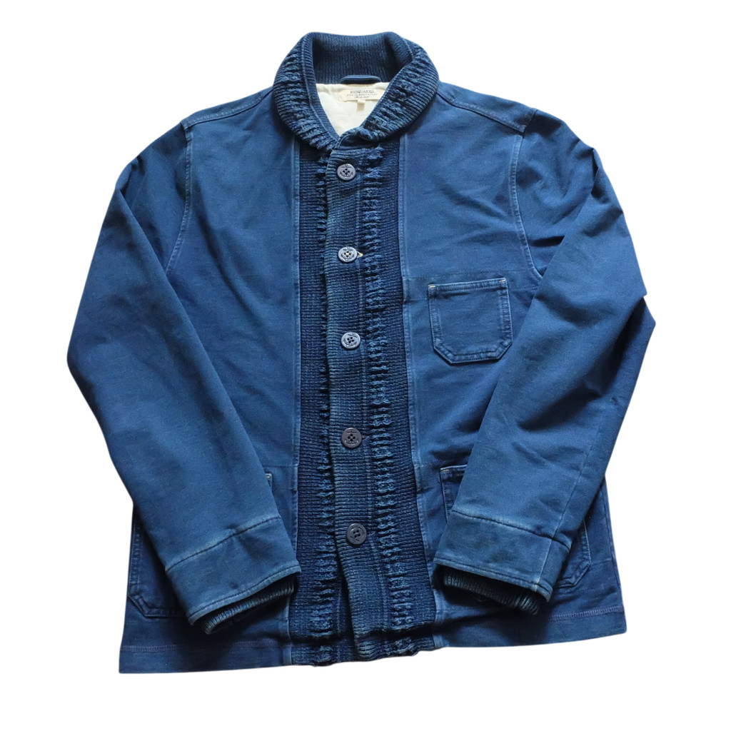เสื้อแจ๊คเก็ต M2SQUARED Indigo Chore Jacket Kapital Inspired อก 21 นิ้ว ยาว 26 นิ้ว สีกรม