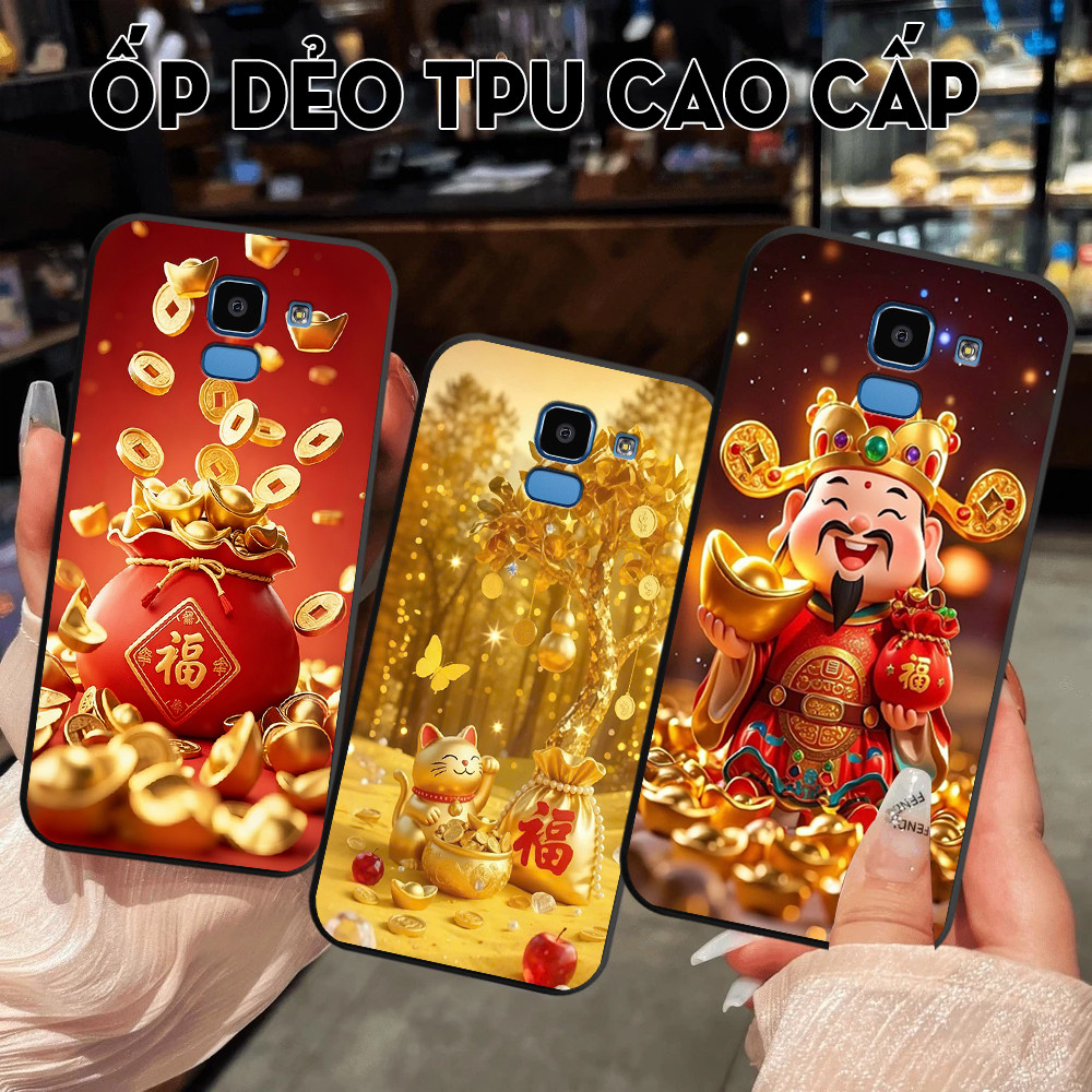 เคส Samsung J6 2018 / J6 Plus / J6+ พร้อมกระเป๋าเงินนําโชครุ่นล่าสุด