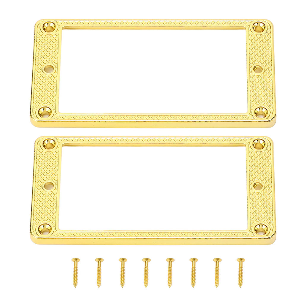 2 ชิ้นกีตาร์ไฟฟ้ารถกระบะกรอบโลหะสะพานคอ Humbucker สําหรับ LP Gold