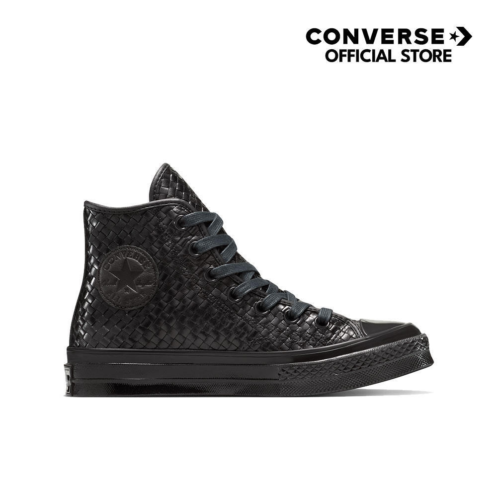 CONVERSE รองเท้า CHUCK 70 WOVEN LEATHER HI BLACK Women A14450CF_H5BKXX