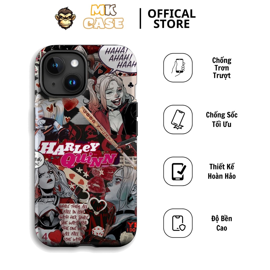 MK CASE ของแท้ Unique Comic Style Harley Quinn Iphone CASE