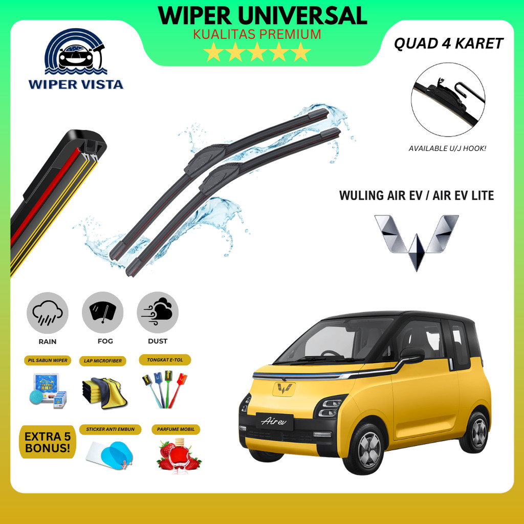 Wuling Air Ev Quad ที่ปัดน้ําฝนกระจกรถยนต์ฟรี 5 โบนัส