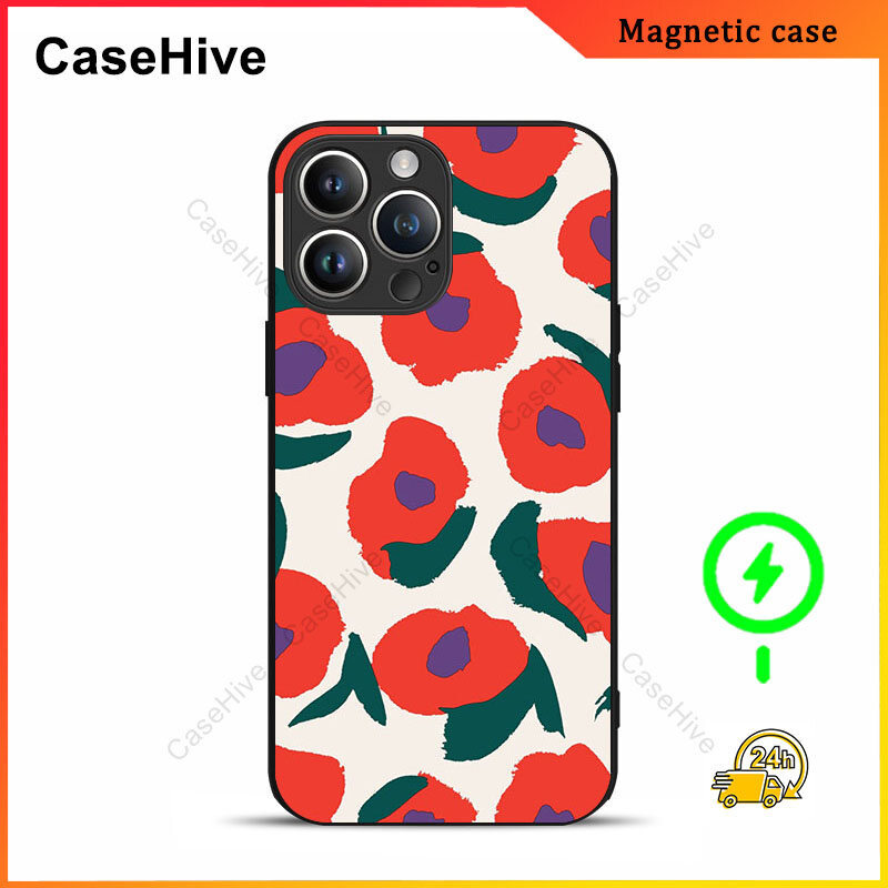 เคสโทรศัพท์ดอกไม้สําหรับ iPhone 17 Pro Max / iPhone 16 Pro Max / 15 Pro Max / 13 / Samsung Galaxy S2