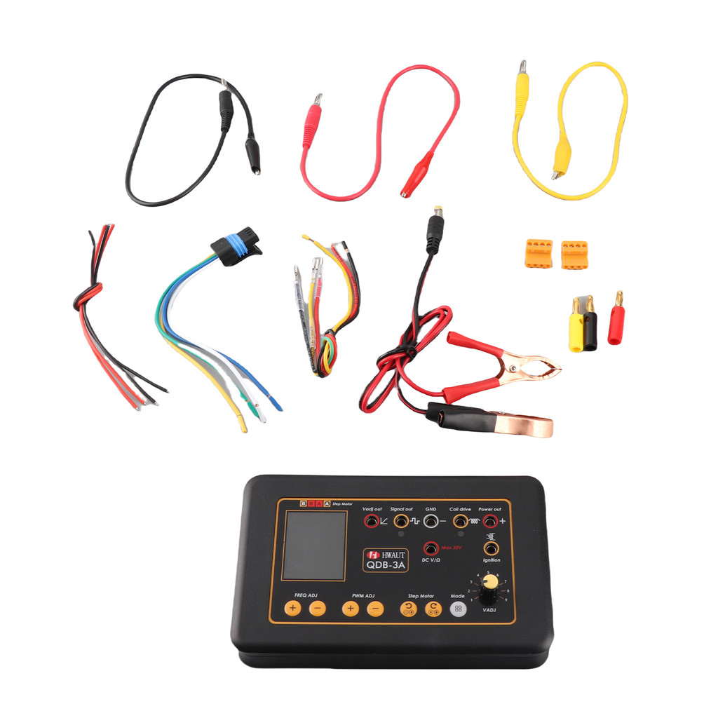 QDB-3A ไดรฟ์คอยล์จุดระเบิดรถยนต์เครื่องทดสอบหัวฉีด Solenoid วาล์ว Idling Stepper มอเตอร์เครื่องมือรถ