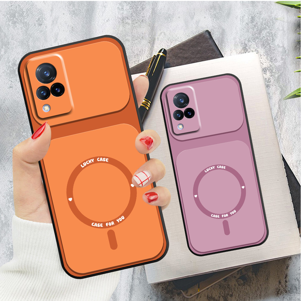 เคส Vivo V21 5G พิมพ์ลายวงกลม luckycase