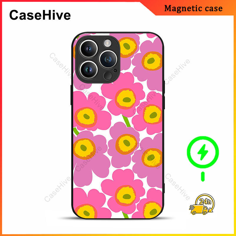 เคสโทรศัพท์ดอกไม้สําหรับ iPhone 17 Pro Max / iPhone 16 Pro Max / 15 Pro Max / 13 / Samsung Galaxy S2