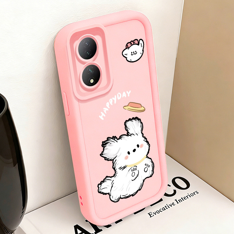 Casing Hp สําหรับ VIVO Y100 5G Y200 4G Y200 5G Y300 5G T2 5G Case Small dog and flying saucer Silico