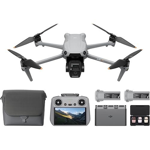 DJI Air 3S Fly More Combo transmitter with RC 2 screen included Drone 4K camera 1" CMOS wide angle &