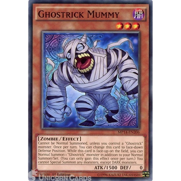 Yugioh! การ์ด - MP14-EN206 - Ghostrick Mummy
