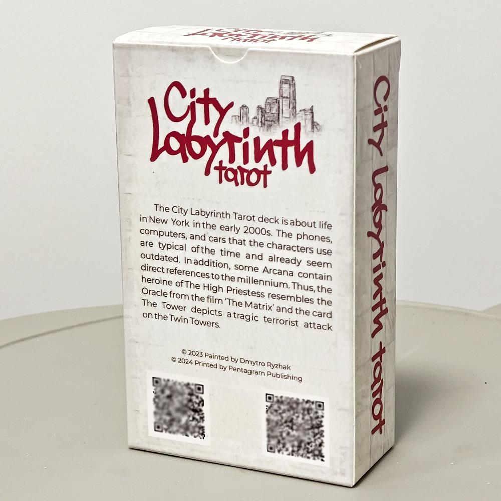 12*7ซม. City Labyrinth Tarot, 78 ใบ Tarot Deck | Indy Tarot Pen วาดเกี่ยวกับ Life In New York In The Early 2000s ราคา ถูกที่สุด ดีลบีเคเค แกลเลอรีภาพที่ 8
