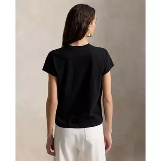 Polo Ralph Lauren เสื้อยืดผู้หญิง รุ่น WMPOKNINCU21267 สีดำ