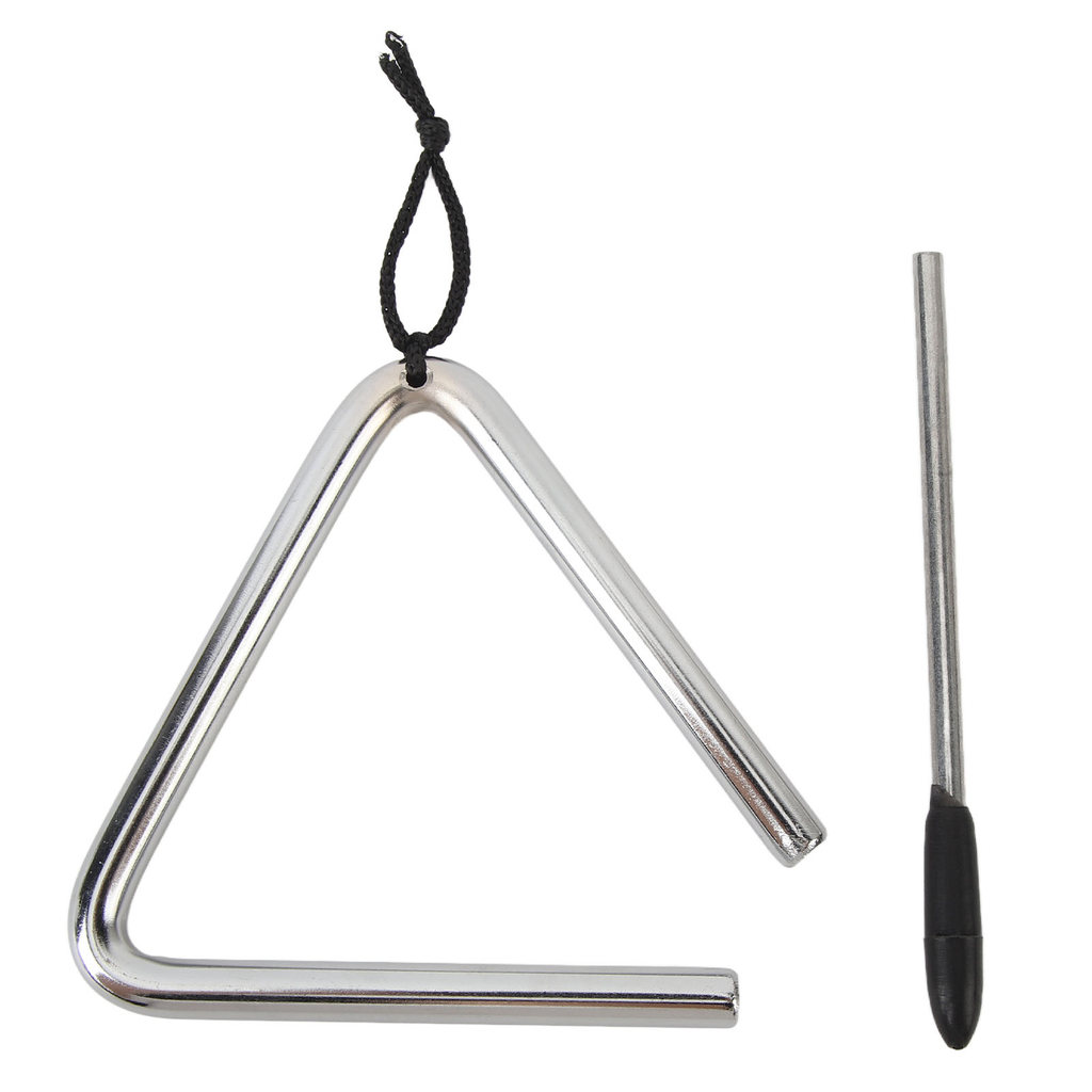 Radith Triangle Percussion Instrument 4 นิ้วสแตนเลสสําหรับดนตรีการศึกษาอาหารค่ํา Ringtone
