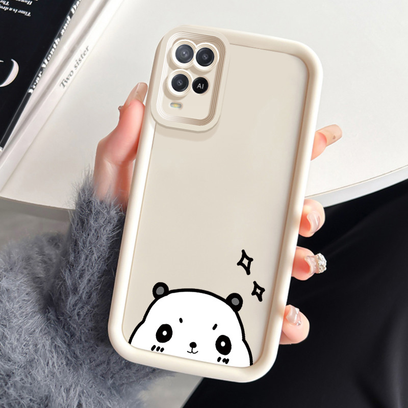 เคสสำหรับ OPPO A54 เคสโทรศัพท์สัตว์น่ารักสามสีซิลิโคนกันกระแทก