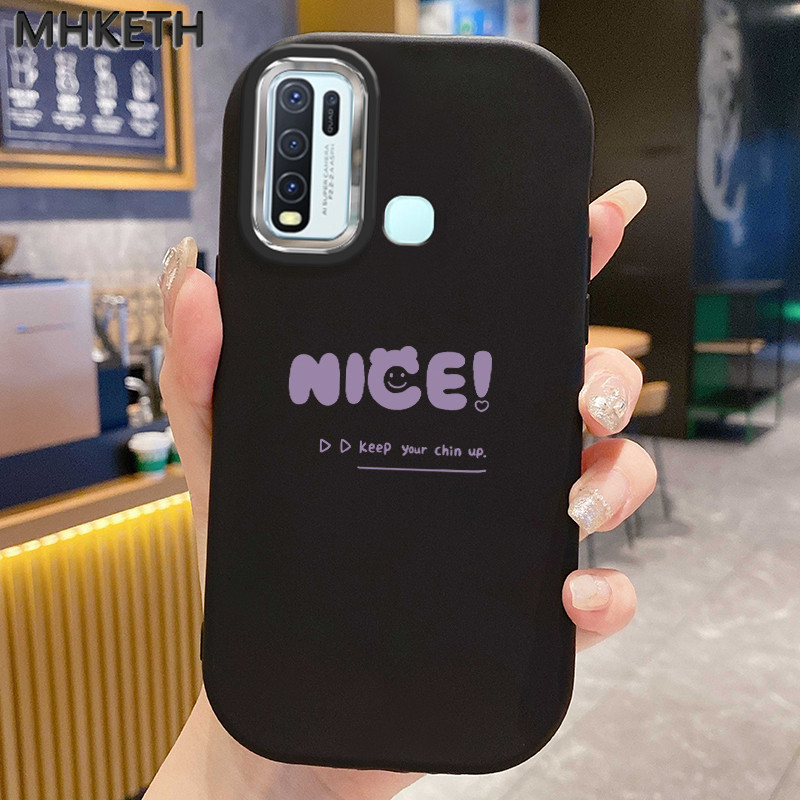 MHKETH เคสสำหรับ VIVO Y50 Y30 Y30i เคสโทรศัพท์ซิลิโคนกันกระแทกเรียบง่ายและมีสไตล์
