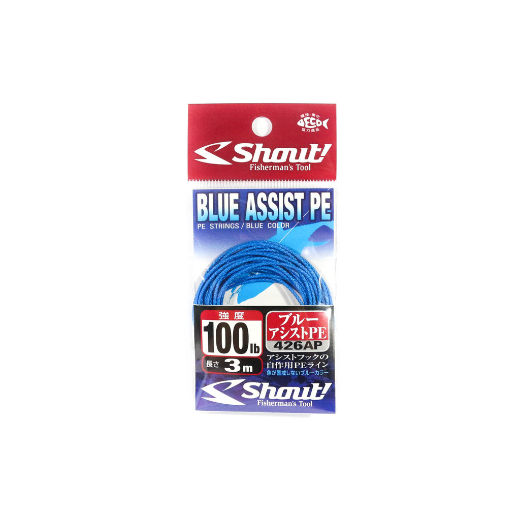 Shout 426-AP Blue Assist PE Line Assist Rope Inner Core 3m 100LB (4657)