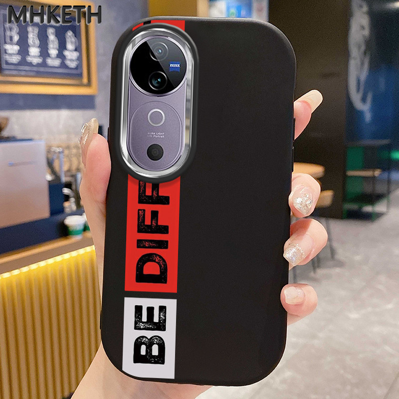MHKETH เคสสำหรับ VIVO V40 5G V40 Pro 5G เคสโทรศัพท์ซิลิโคนกันกระแทกออกแบบเฉพาะและทันสมัย