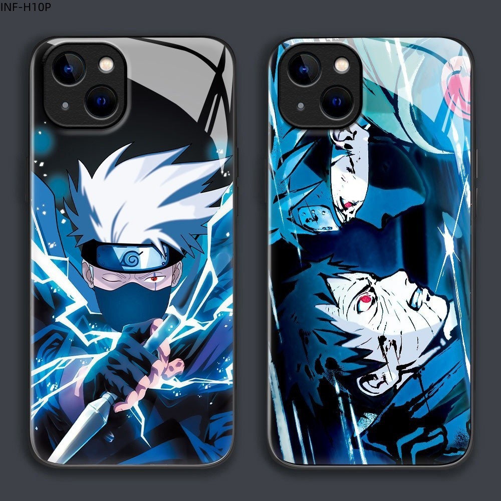 เคส สำหรับ Infinix Hot 50 50i 40 40i 30 30i 11 10 Play Pro Plus 4G เคสอินฟินิกซ์ เคสแข็ง เคสโทรศัพท์ Hard Glass Case BLK – โปรปัง