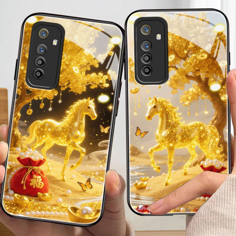 เคสม้าสําหรับ oppo realme xt,x7,x50/pro,c2/s,c3,c11,c12,c15,c17,c20/a,c21/c25/y,c75,c31,c55,c30,c3,c