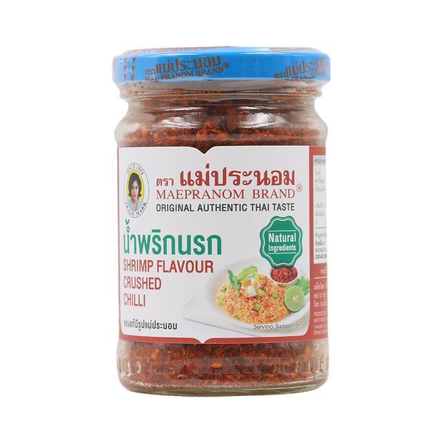 🌼 แม่ประนอมน้ำพริกนรก 134กรัม 🌻 Mae Pranom Na Rog Chilli Paste 134g. 🌸 8850487005126