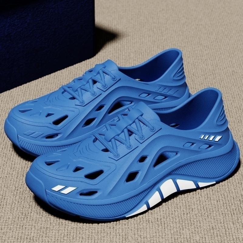 FOYA SHOES 2026 ใหม่ผู้ชายรองเท้ากีฬายาง INS ยอดนิยม 3 ซม. ลื่นกลิ่นทนสบาย 04568