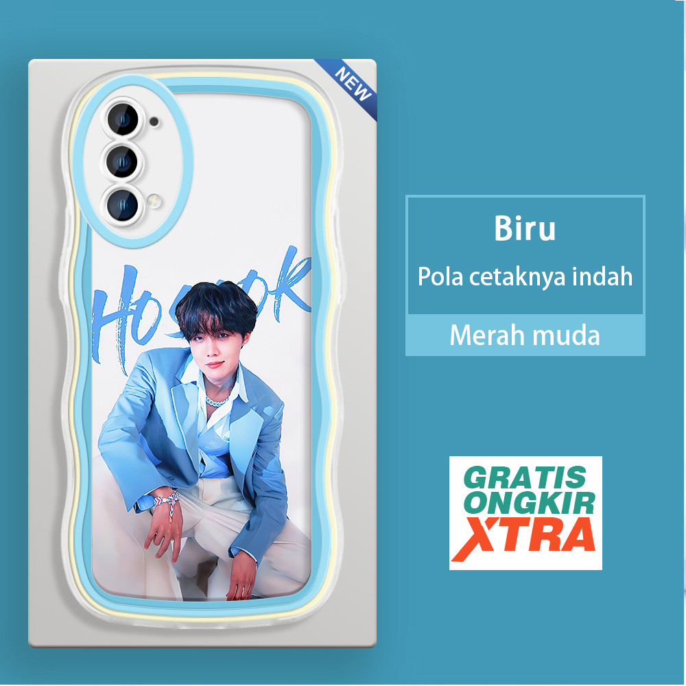 OPPO Reno 2 2Z 3 4 4F 5 5K 7 8 4G 8T 7Z 8Z A1 Pro 5G 4G BTS J-Hope รูปแบบขอบคลื่นที่มีสีสันกรณีเยลลี