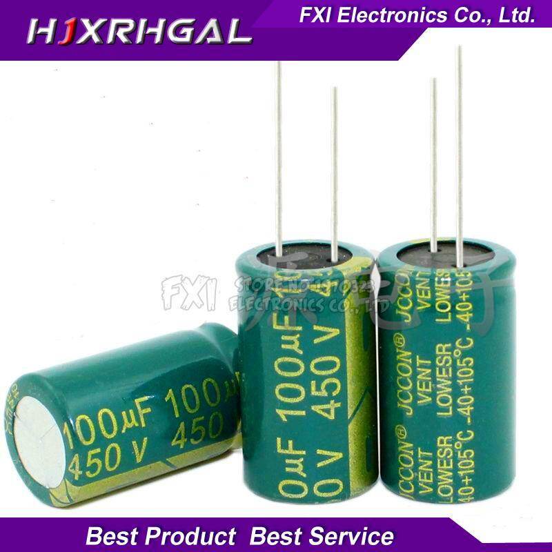 5pcs 100uF 450V 450V100uF 100uF450V 18*31 มม. Through Hole Electrolytic Capacitor ใหม่เดิม