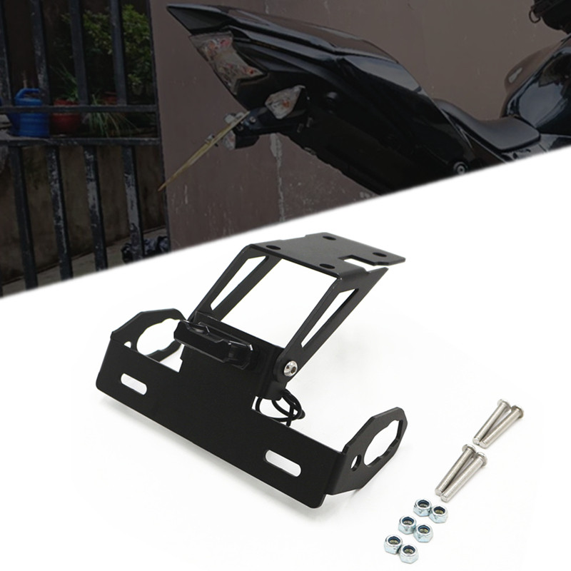 Z650 NINJA650 กรอบป้ายทะเบียนผู้ถือสําหรับ Kawasaki NINJA650 Z650 ด้านหลังทะเบียนแผ่นยึด Ninja650 Z6