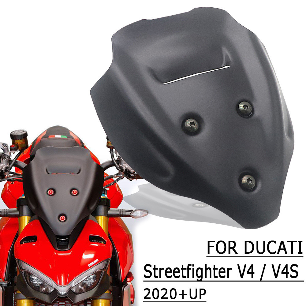 ใช้สําหรับ Ducati Streetfighter V4 S Streetfighter v4 2020 2021 กระจกด้านหน้า