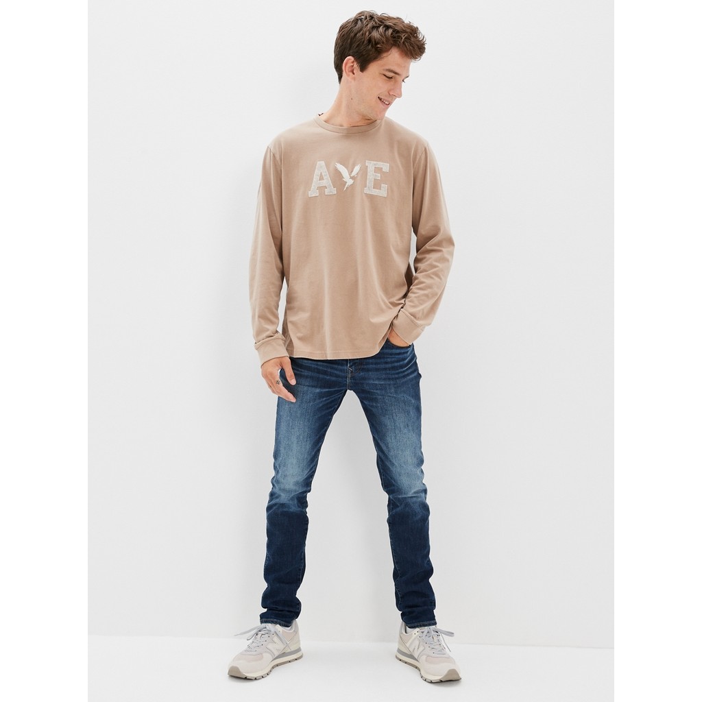American Eagle กางเกงยีนส์ผู้ชาย DARK CLEAN SKINNY FIT สี SIMPLY DARK - 011-6291-074