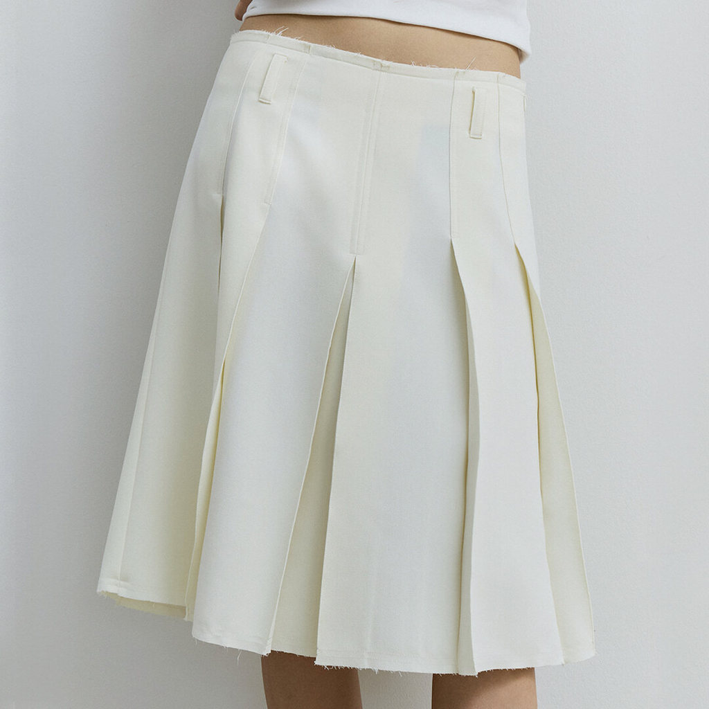 Girlfriend Comfort - Carmen Midi Skirt (พร้อมส่ง) - กระโปรงอัดจีบ (มีให้เลือก 3 สี)