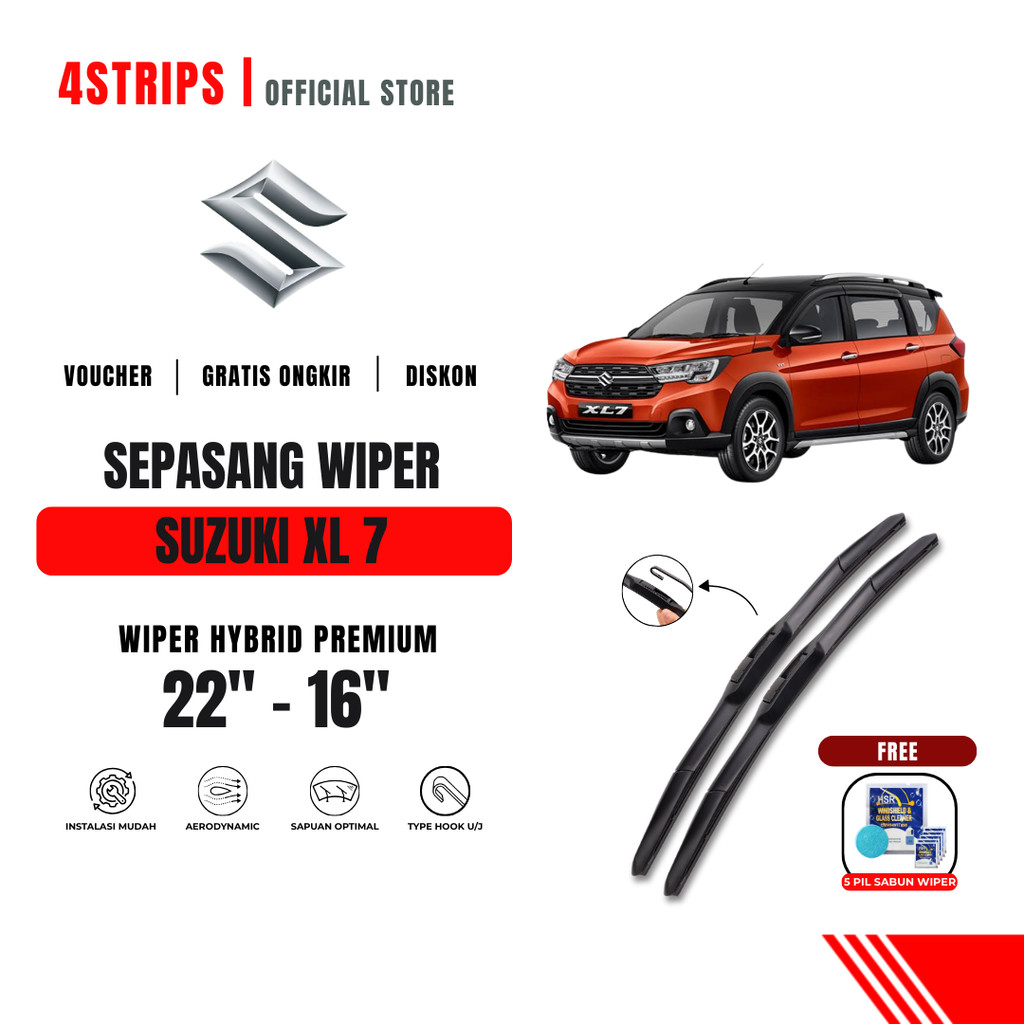 ที่ปัดน้ําฝนกระจกรถยนต์ Suzuki XL7 Hybrid ฟรี 5 เม็ดสบู่